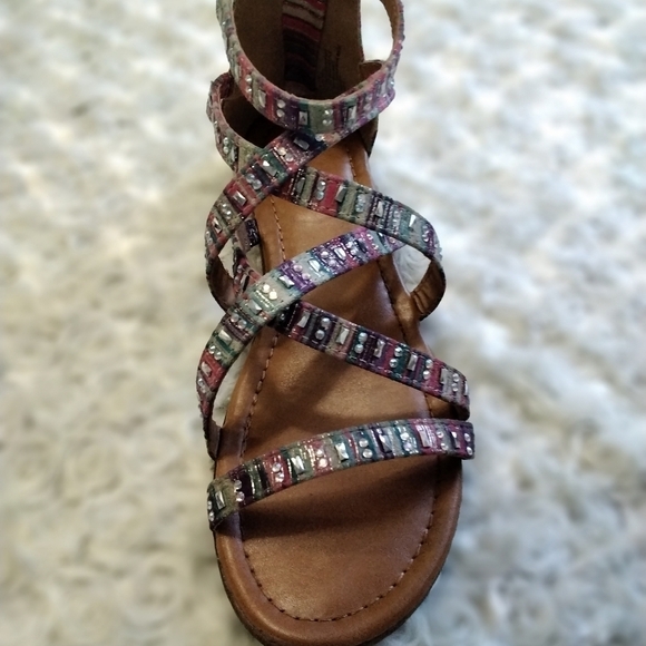 Girl's Palm Tree Gladiator Sandals   Size  3M - Picture 4 of 7